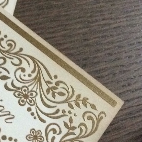 Vintage Golden Scroll Hallmark Invitations - Picture 6 of 8